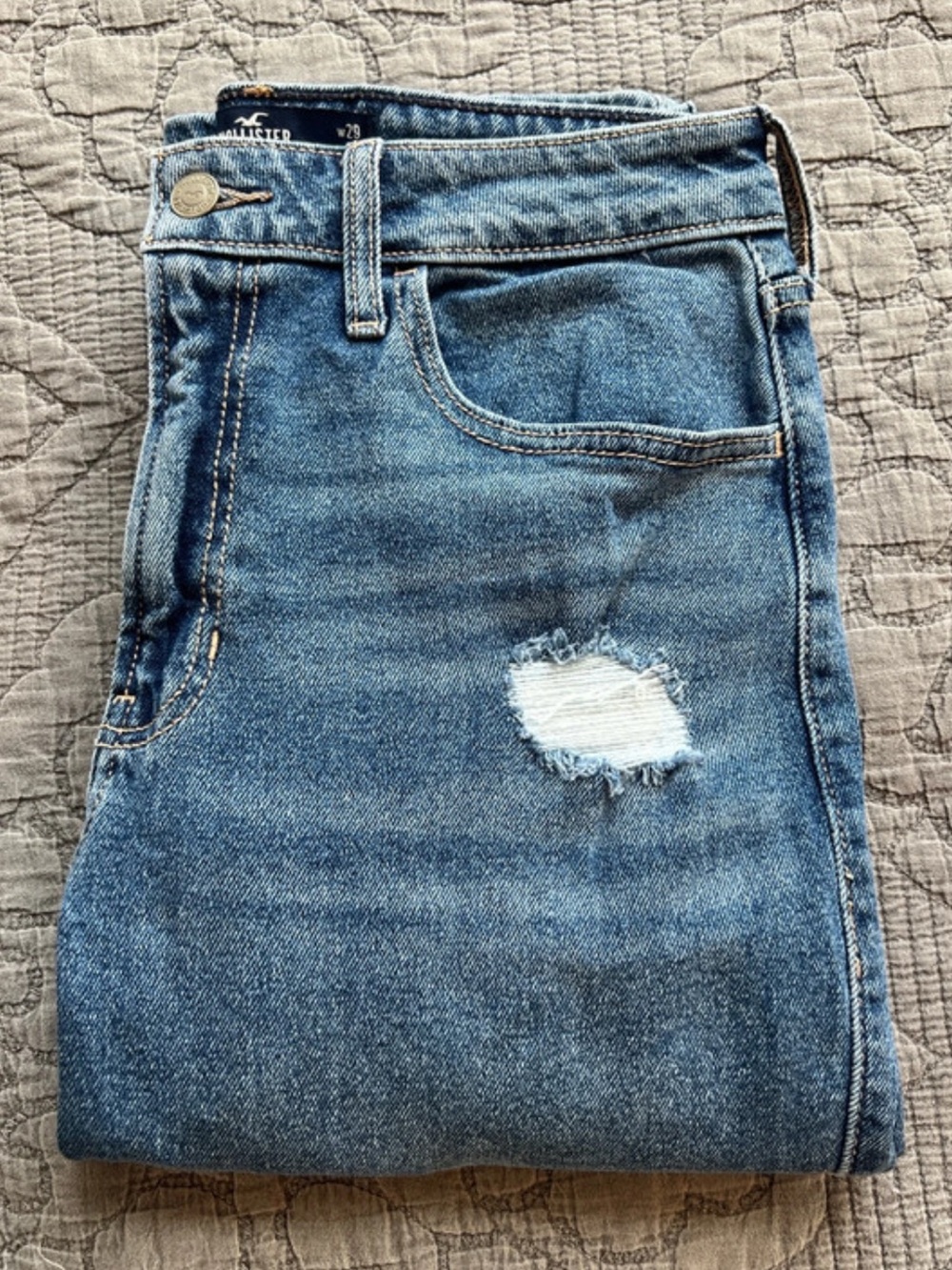 Women's Hollister Distressed Blue Jeans